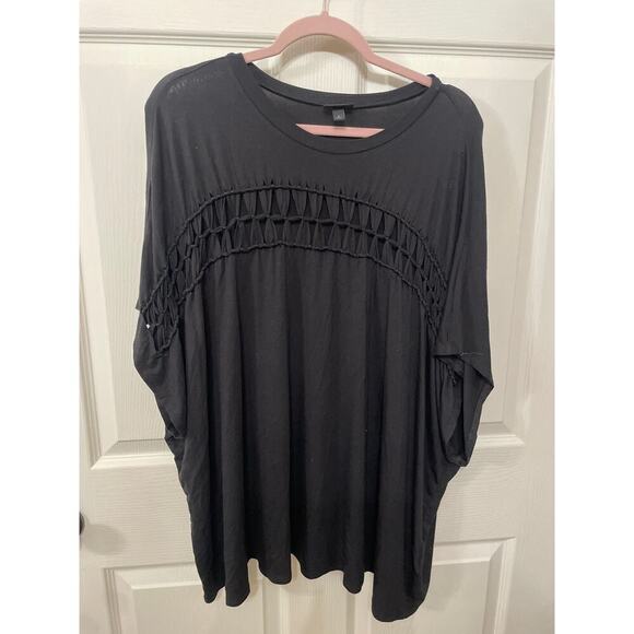 Torrid Relaxed Fit Vacay Distressed Tee & Crew Jersey Front Cut Out Shirt Bundle - Picture 12 of 16